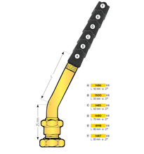 VALVE JANTE A BASE CREUSE (153 DEG.)