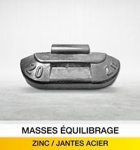 MASSES EQUILIBRAGE ZINC / JANTES ACIER