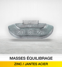 MASSES QUILIBRAGE ZINC / JANTES ACIER