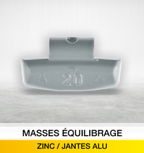 MASSES EQUILIBRAGE ZINC / JANTES ALU